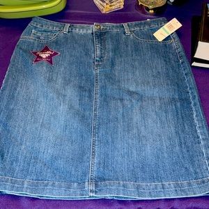 NWT gloria Vanderbilt, Amanda, classic fit skirt size 16